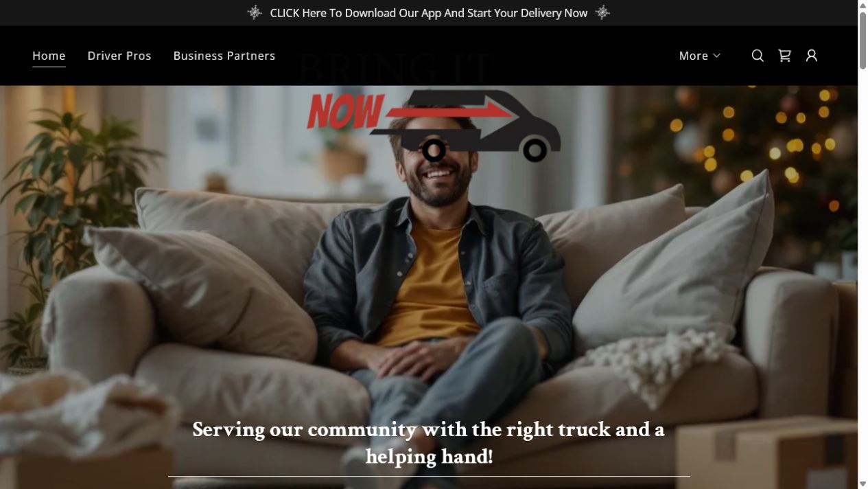 Bring It Now delivery application preview